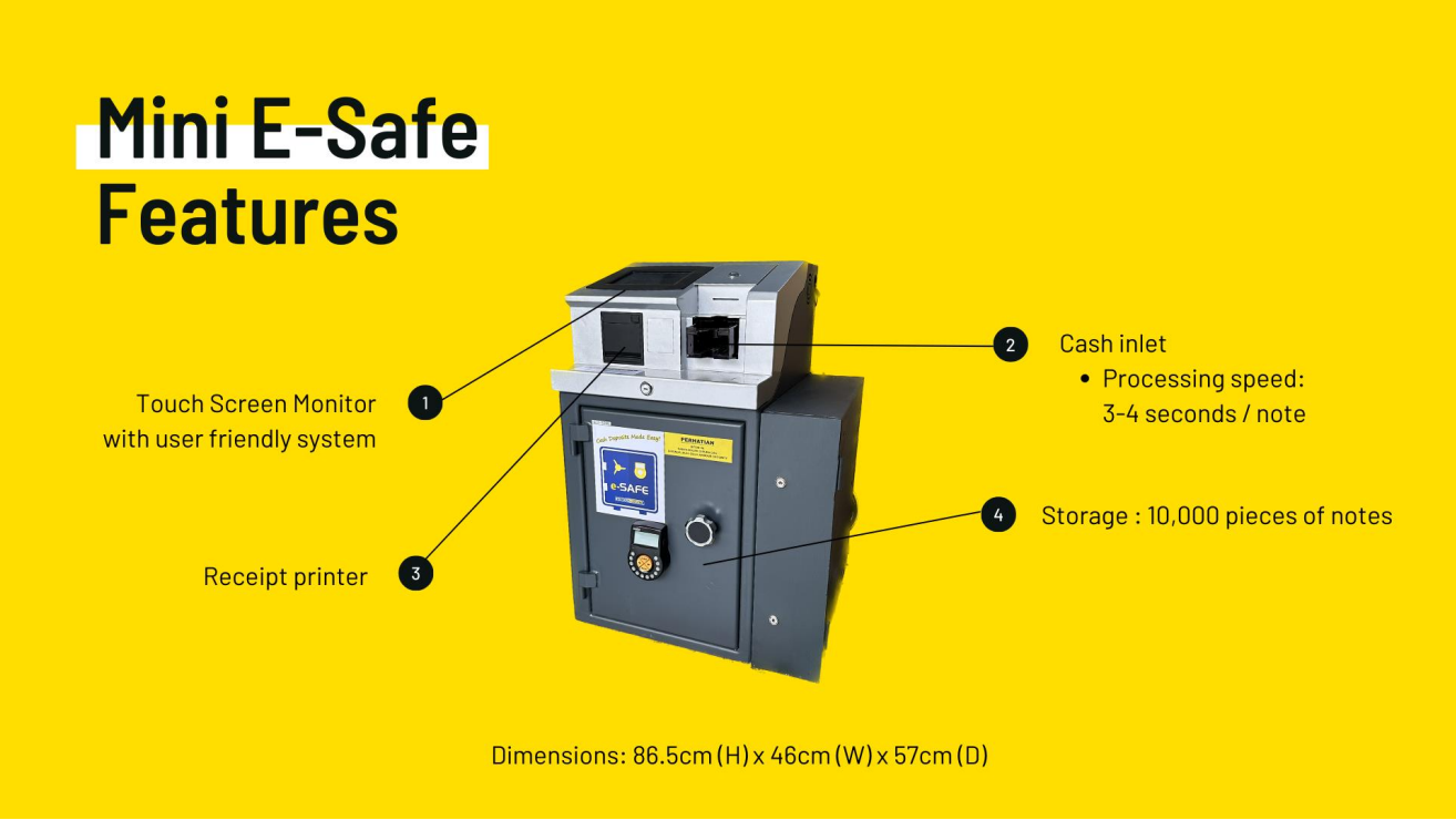 e-Safe Cash Deposit Machine – Armour Security